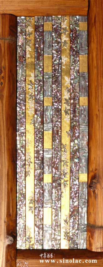 乔加 蝶 butterfly 木、大漆、蝶纹贝、蛋壳、金箔 57x25x5cm 2009